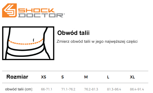 shock doctor tabulka velikosti 366 obvod pasu_pl