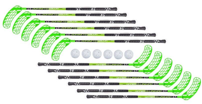 Unihoc Winner 35 JR black/green 12+6míčků