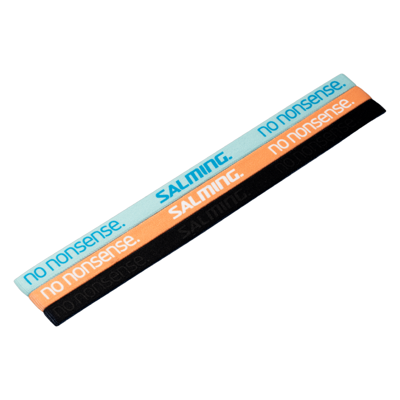 Salming Hairband 3-pack PaleBlue/Peach/Black