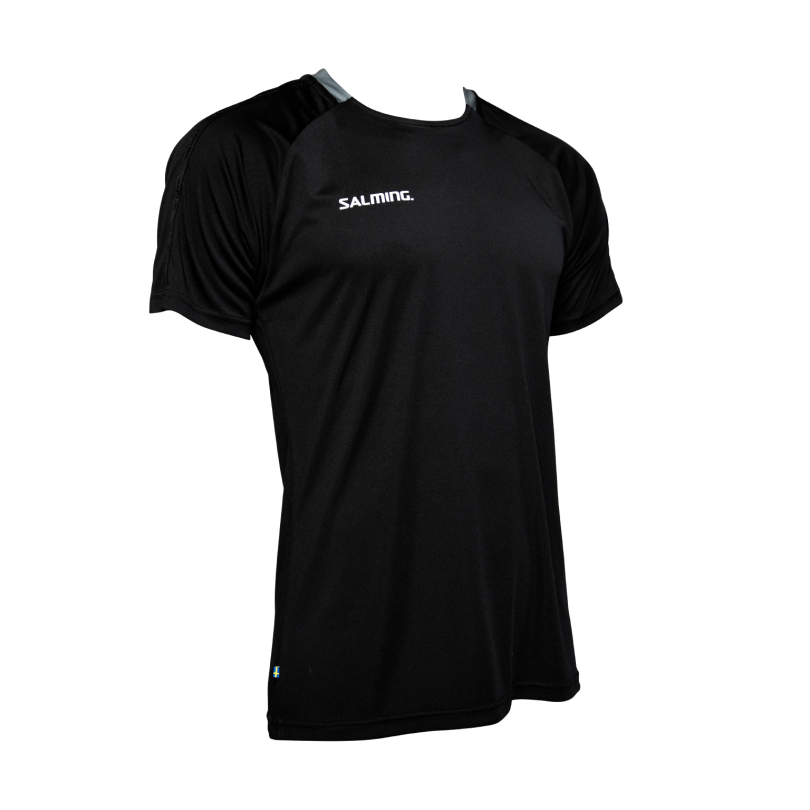 Salming triko Core 22 Match Tee JR Black/Asphalt