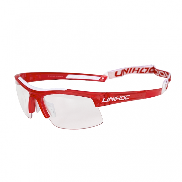 Unihoc brýle Energy kids crystal red/white