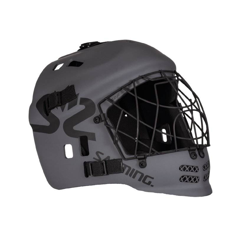 Salming Core Helmet JR Dark Grey brankářská maska