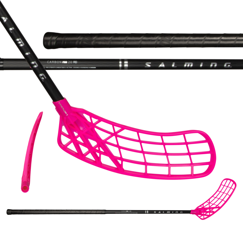 Salming Q-series Carbon Pro 2.0 RD Trident 27 Black/Silver