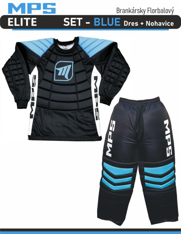 MPS ELITE brankářský set - Blue dres + kalhoty