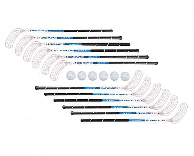 Unihoc Sniper 30 JR white/blue 12+6 míčků