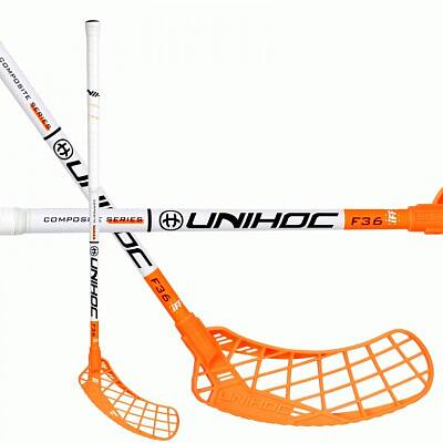 Unihoc Epic Youngster Composite 36 white/neon orange