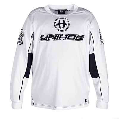Unihoc Inferno All White JR brankářský dres