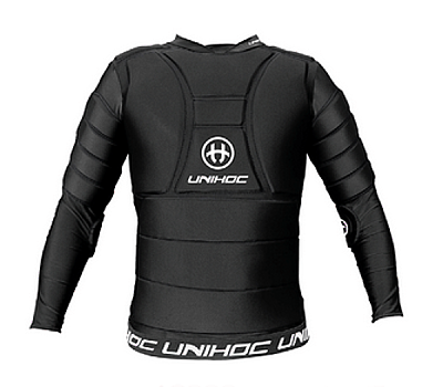 Unihoc brankářská vesta Flow black/white SR