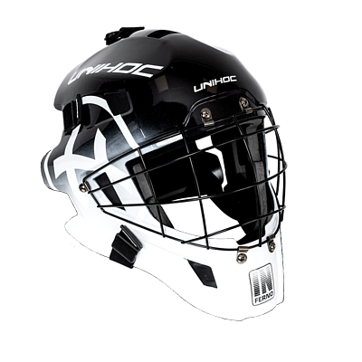 Unihoc Inferno 44 Black/white brankářská maska