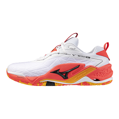 Mizuno Wave Stealth Neo 2(U) / White/Fiery Coral 2/Citrus