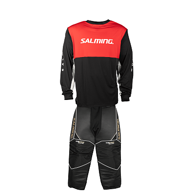 Salming Brankářský set React black/red