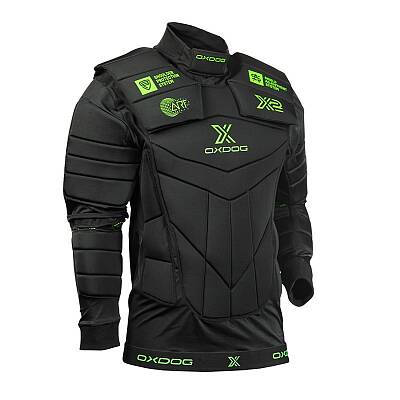 Oxdog brankářská vesta X2 Goalie Protection Shirt Black-Green