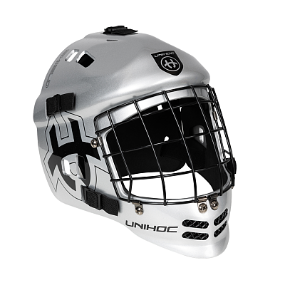 Unihoc brankářská maska Shield silver/black