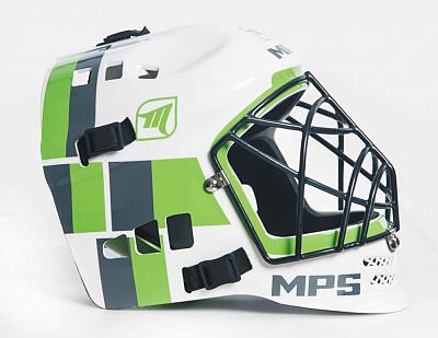 MPS brank. maska PRO White/Green helmet