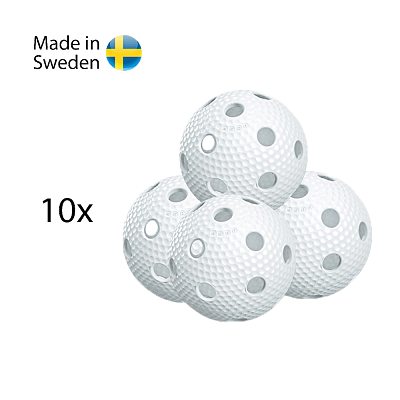 Salming míčky Aero Ball White 10 pack