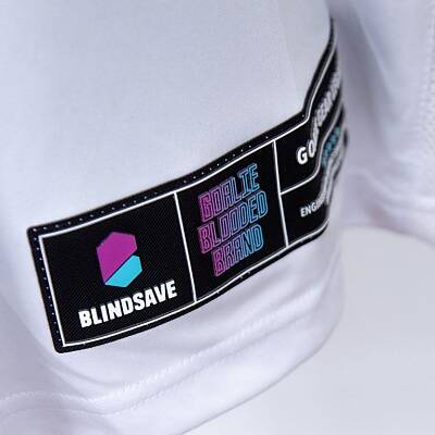 Blindsave Brankářský set Legacy white + maska Shark black