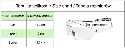 Unihoc Brýle Victory Junior Eyewear Black/White