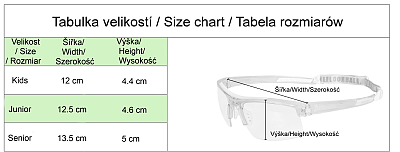 ZONE ochranné brýle Protector JR White/Black