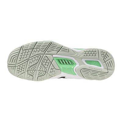 Mizuno Wave Stealth 6(U) / White/Black/Frozen Emerald