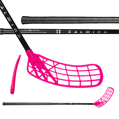 Salming Q-series Carbon Pro 2.0 RD Oval Trident 27 Black/Silver