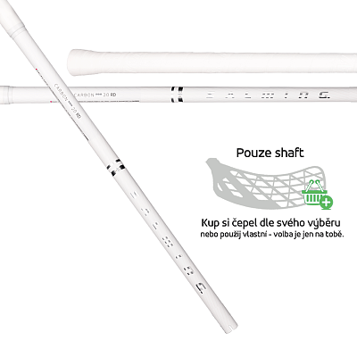 Salming Q-series Carbon Pro 2.0 RD Shaft 29 White/Silver