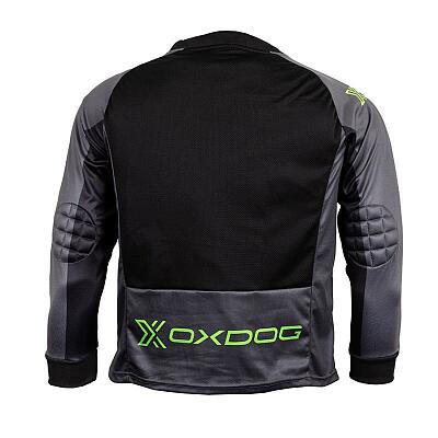 Oxdog brankářský dres Goalie Shirt SR Black/Green padded