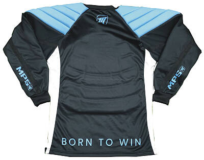 MPS ELITE brankářsky set BLUE + maska  Pro Flame - Black/Blue + Florbalové rukavice MPS