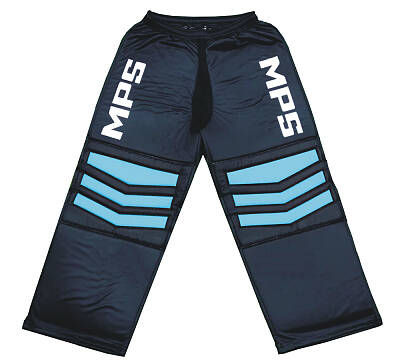 MPS ELITE brankářsky set BLUE + maska  Pro Flame - Blue/Chrome + Florbalové rukavice MPS